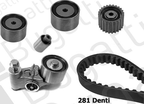 BUGATTI BKCD0184 - Kit cinghie dentate www.autoricambi360.it