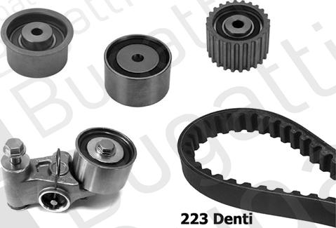 BUGATTI BKCD0187 - Kit cinghie dentate www.autoricambi360.it
