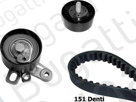 BUGATTI BKCD0330 - Kit cinghie dentate www.autoricambi360.it