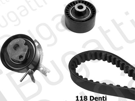BUGATTI BKCD0331 - Kit cinghie dentate www.autoricambi360.it