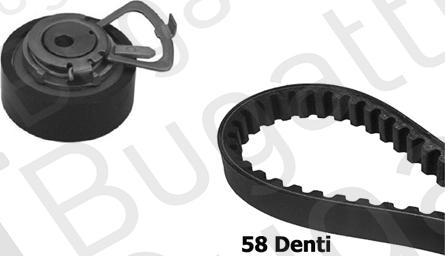 BUGATTI BKCD0222 - Kit cinghie dentate www.autoricambi360.it