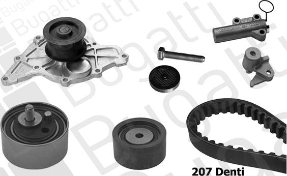 BUGATTI BKCD0793 - Kit cinghie dentate www.autoricambi360.it
