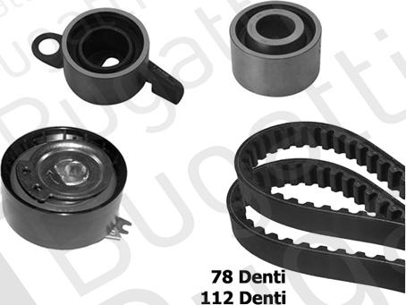 BUGATTI BKCD0743 - Kit cinghie dentate www.autoricambi360.it