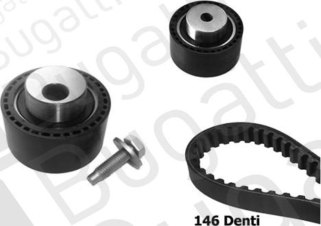 BUGATTI BKCD0733 - Kit cinghie dentate www.autoricambi360.it