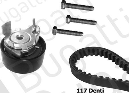 BUGATTI BKCD0724 - Kit cinghie dentate www.autoricambi360.it