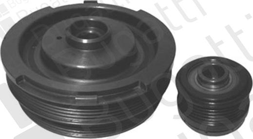 BUGATTI BPSD1040-ND - Puleggia cinghia, Albero a gomiti www.autoricambi360.it