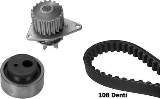 BUGATTI KBU5504B - Pompa acqua + Kit cinghie dentate www.autoricambi360.it