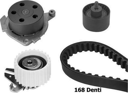 BUGATTI KBU5009A - Pompa acqua + Kit cinghie dentate www.autoricambi360.it
