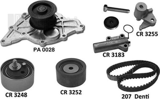 BUGATTI KBU5115D - Pompa acqua + Kit cinghie dentate www.autoricambi360.it