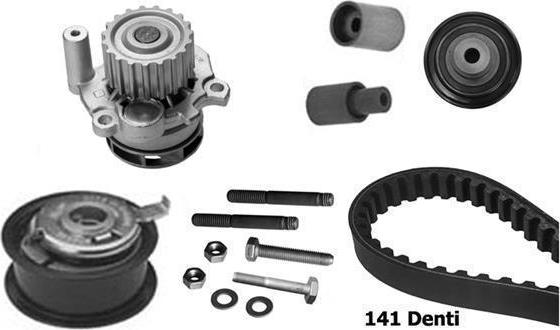 BUGATTI KBU5116B - Pompa acqua + Kit cinghie dentate www.autoricambi360.it