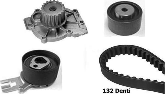 BUGATTI KBU10040A - Pompa acqua + Kit cinghie dentate www.autoricambi360.it