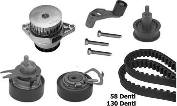 BUGATTI KBU10042A - Pompa acqua + Kit cinghie dentate www.autoricambi360.it