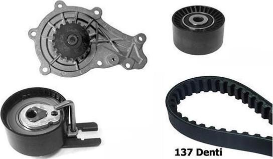 BUGATTI KBU10052A - Pompa acqua + Kit cinghie dentate www.autoricambi360.it
