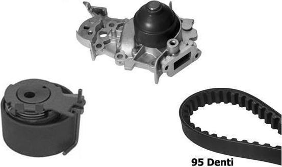 BUGATTI KBU10075A - Pompa acqua + Kit cinghie dentate www.autoricambi360.it