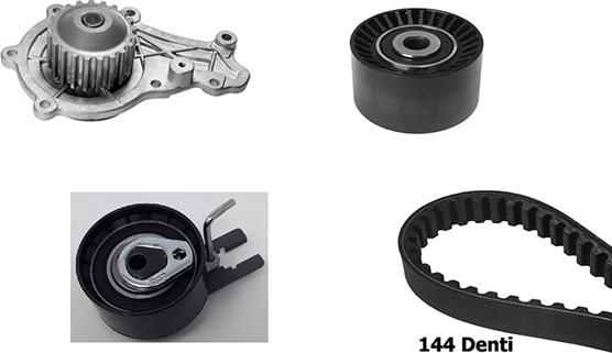BUGATTI KBU10013C - Pompa acqua + Kit cinghie dentate www.autoricambi360.it