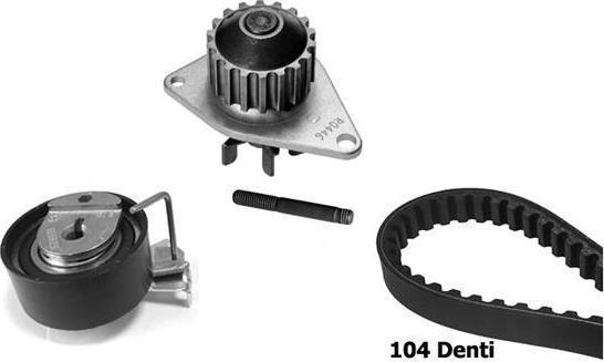 BUGATTI KBU10012B - Pompa acqua + Kit cinghie dentate www.autoricambi360.it
