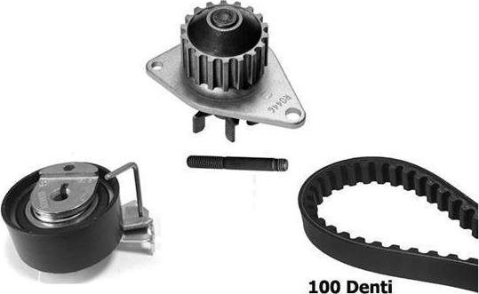 BUGATTI KBU10012C - Pompa acqua + Kit cinghie dentate www.autoricambi360.it