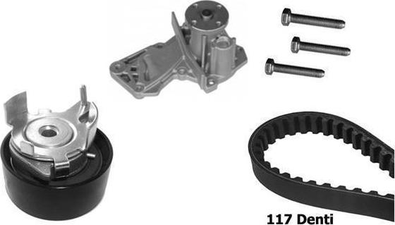 BUGATTI KBU10107A - Pompa acqua + Kit cinghie dentate www.autoricambi360.it