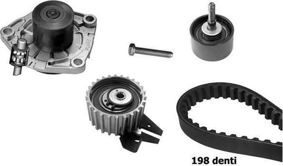 BUGATTI KBU10184B - Pompa acqua + Kit cinghie dentate www.autoricambi360.it