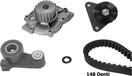 BUGATTI KBU10138A - Pompa acqua + Kit cinghie dentate www.autoricambi360.it