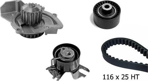 BUGATTI KBU10170A - Pompa acqua + Kit cinghie dentate www.autoricambi360.it