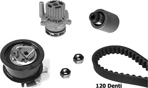 BUGATTI KBU10380C - Pompa acqua + Kit cinghie dentate www.autoricambi360.it