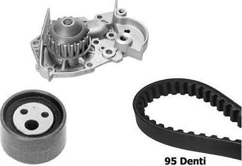 BUGATTI KBU10284A - Pompa acqua + Kit cinghie dentate www.autoricambi360.it