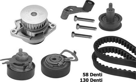 BUGATTI KBU8710A - Pompa acqua + Kit cinghie dentate www.autoricambi360.it