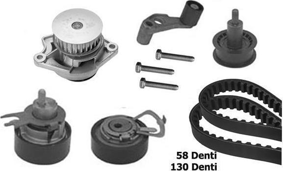 BUGATTI KBU8710B - Pompa acqua + Kit cinghie dentate www.autoricambi360.it