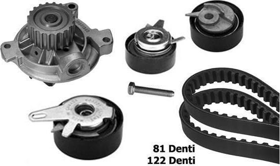 BUGATTI KBU8713A - Pompa acqua + Kit cinghie dentate www.autoricambi360.it