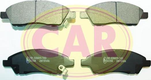 CAR PNT6861 - Kit pastiglie freno, Freno a disco www.autoricambi360.it