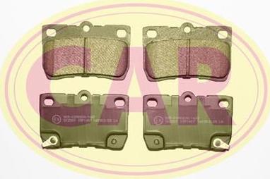 CAR PNT7041 - Kit pastiglie freno, Freno a disco www.autoricambi360.it