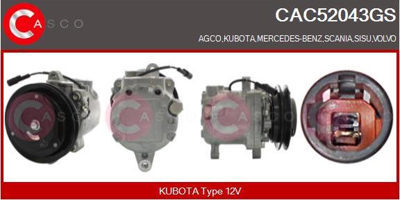 Casco CAC52043GS - Compressore, Climatizzatore www.autoricambi360.it