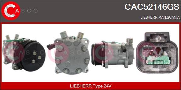 Casco CAC52146GS - Compressore, Climatizzatore www.autoricambi360.it