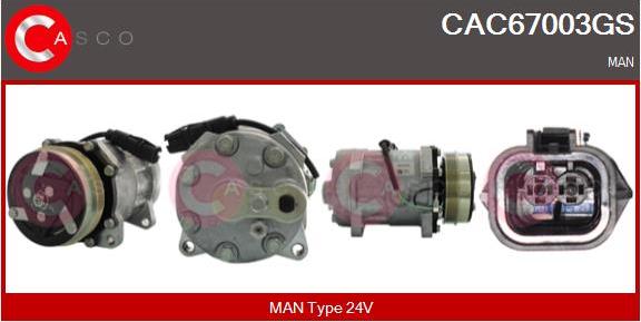 Casco CAC67003GS - Compressore, Climatizzatore www.autoricambi360.it
