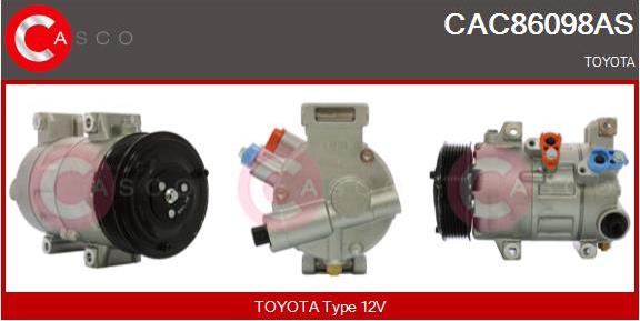 Casco CAC86098AS - Compressore, Climatizzatore www.autoricambi360.it