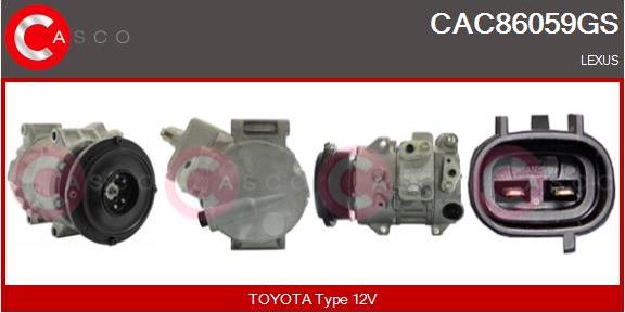 Casco CAC86059GS - Compressore, Climatizzatore www.autoricambi360.it