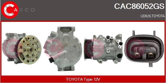 Casco CAC86052GS - Compressore, Climatizzatore www.autoricambi360.it