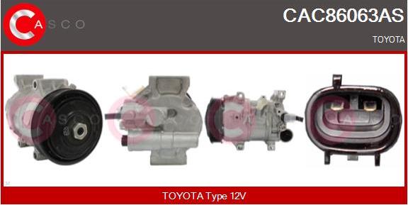 Casco CAC86063AS - Compressore, Climatizzatore www.autoricambi360.it