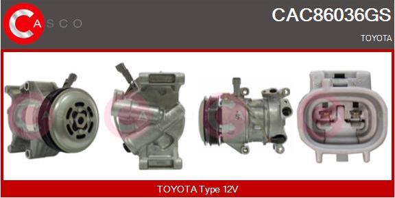 Casco CAC86036GS - Compressore, Climatizzatore www.autoricambi360.it