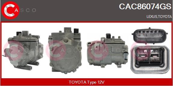 Casco CAC86074GS - Compressore, Climatizzatore www.autoricambi360.it
