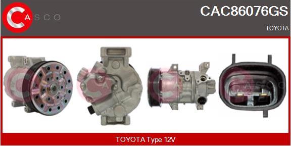 Casco CAC86076GS - Compressore, Climatizzatore www.autoricambi360.it