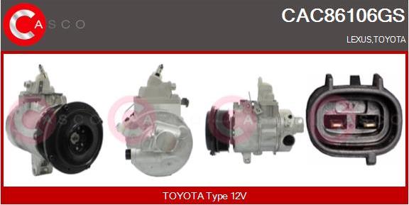 Casco CAC86106GS - Compressore, Climatizzatore www.autoricambi360.it