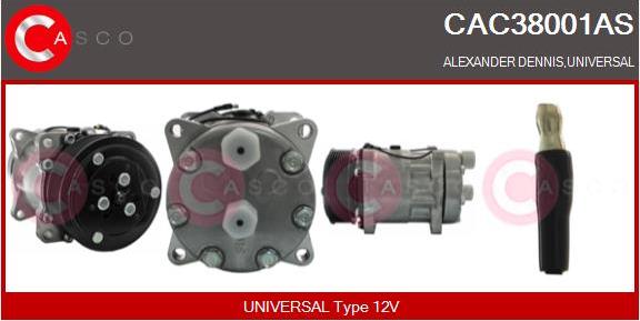 Casco CAC38001AS - Compressore, Climatizzatore www.autoricambi360.it