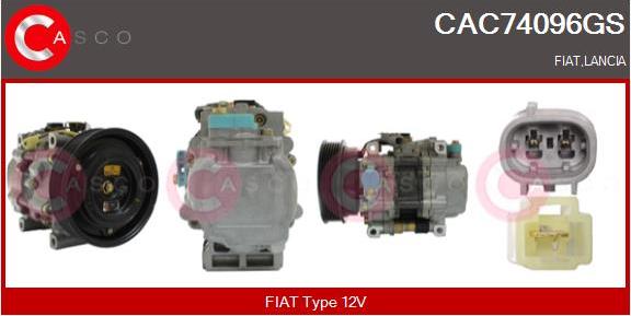 Casco CAC74096GS - Compressore, Climatizzatore www.autoricambi360.it