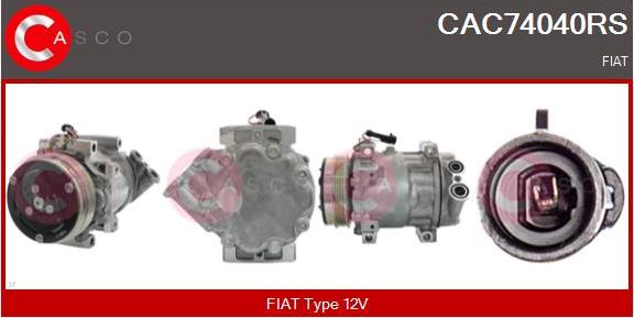 Casco CAC74040RS - Compressore, Climatizzatore www.autoricambi360.it