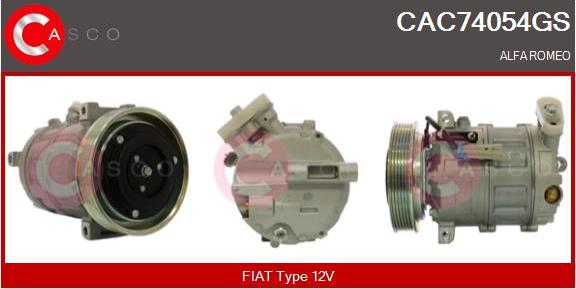 Casco CAC74054GS - Compressore, Climatizzatore www.autoricambi360.it