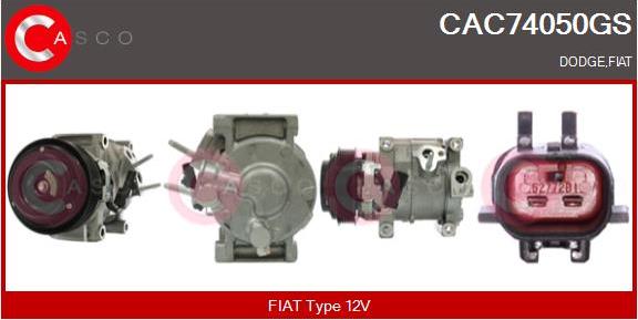 Casco CAC74050GS - Compressore, Climatizzatore www.autoricambi360.it