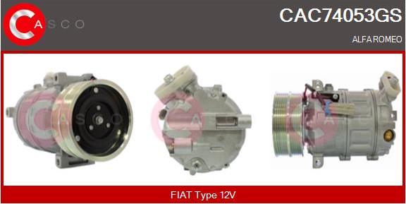 Casco CAC74053GS - Compressore, Climatizzatore www.autoricambi360.it