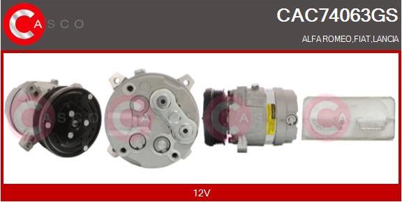 Casco CAC74063GS - Compressore, Climatizzatore www.autoricambi360.it